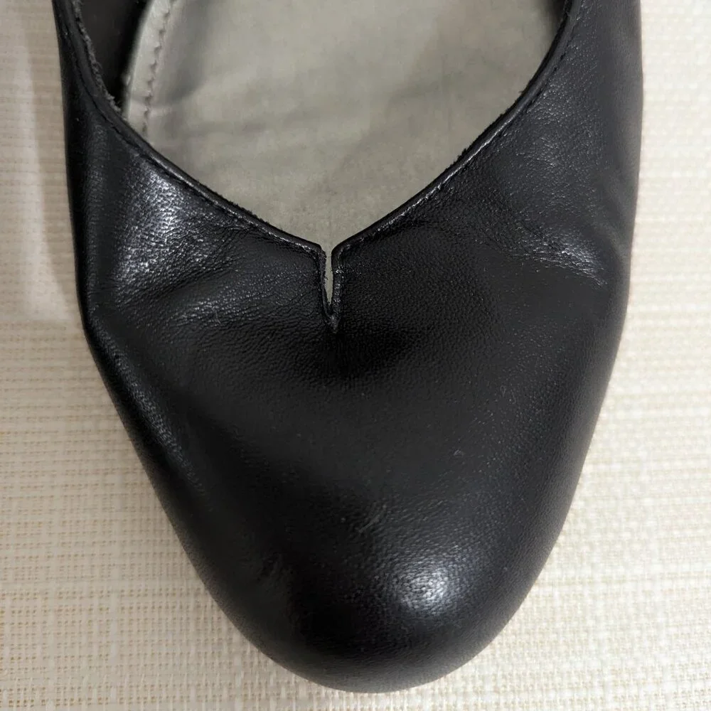 4/$20 Apt.9 Boutique Black Wide Leather Pumps 10W Black Corporate Career office